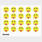 Klassieke ronde Sticker/motief Sticker (Vel)