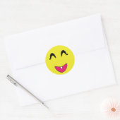 Klassieke ronde Sticker/motief Sticker (Envelop)