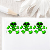 klassieke ronde sticker van de schedel (Insitu)