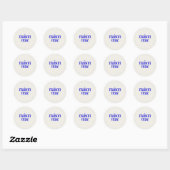 Klassieke Ronde Stickers (Vel)