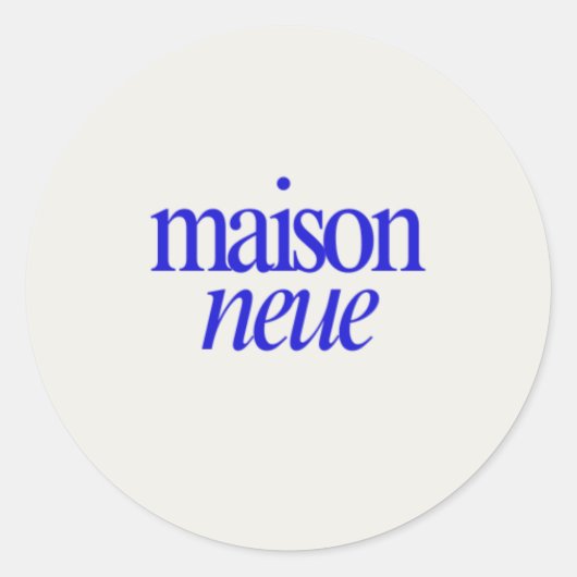 Klassieke Ronde Stickers (Voorkant)