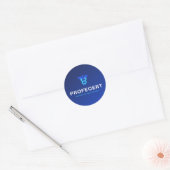 Klassieke ronde stickers (Envelop)
