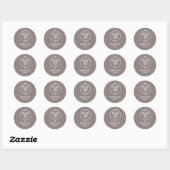 Klassieke Ronde Stickers  (Vel)