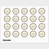 Klassieke Ronde Stickers  (Vel)