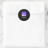 KLASSIEKE RONDE STICKERS (Tas)