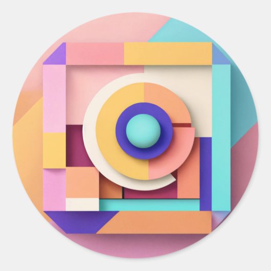 Klassieke ronde stickers (Voorkant)