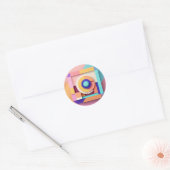 Klassieke ronde stickers (Envelop)