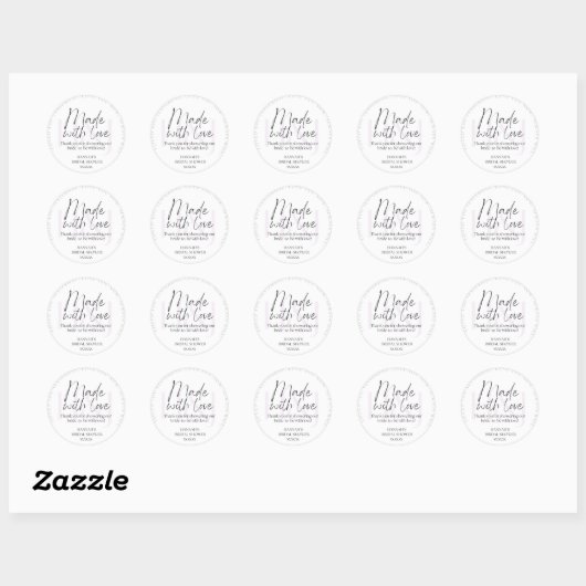 Klassieke ronde stickers (Vel)