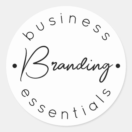 Klassieke ronde stickers (Voorkant)