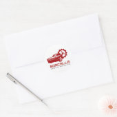 Klassieke Ronde Stickers (Envelop)