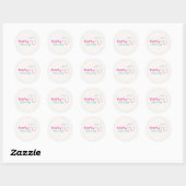 Klassieke ronde stickers (Vel)