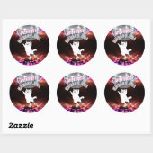 Klassieke ronde stickers (Vel)