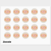 Klassieke ronde stickers (Vel)