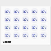 Klassieke ronde stickers  (Vel)