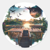 Klassieke ronde stickers (Voorkant)