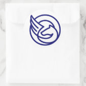 Klassieke ronde stickers (Tas)