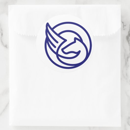 Klassieke ronde stickers (Tas)