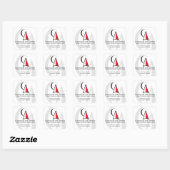 Klassieke ronde stickers (Vel)