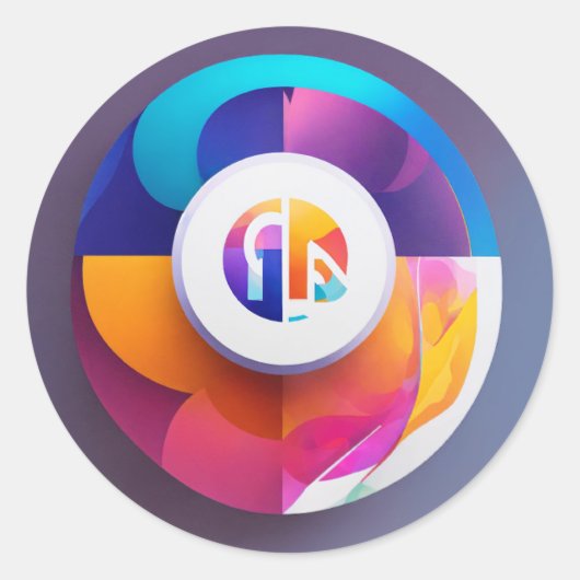 Klassieke ronde stickers (Voorkant)