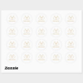 Klassieke Ronde Stickers (Vel)