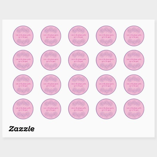 Klassieke ronde stickers (Vel)