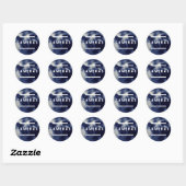 KLASSIEKE RONDE STICKERS  (Vel)