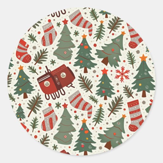 Klassieke ronde stickers (Voorkant)