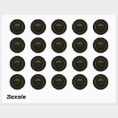 Klassieke Ronde Stickers (Vel)