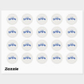 Klassieke ronde stickers  (Vel)