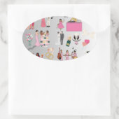 Klassieke ronde stickers (Tas)