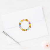 Klassieke ronde stickers (Envelop)