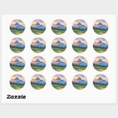 Klassieke ronde stickers (Vel)
