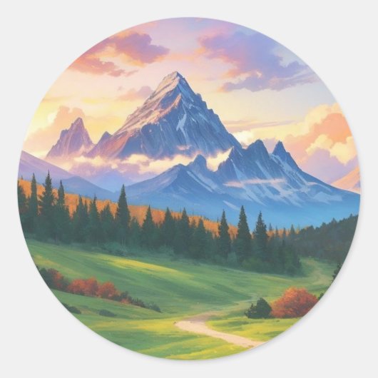 Klassieke ronde stickers (Voorkant)