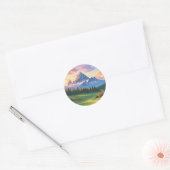 Klassieke ronde stickers (Envelop)