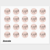 Klassieke ronde stickers (Vel)