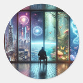 Klassieke ronde stickers (Voorkant)