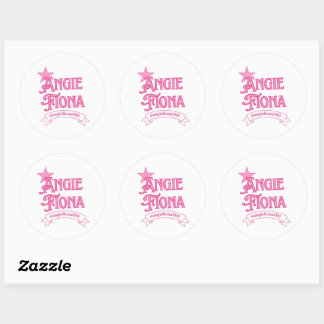 Klassieke ronde stickers 3 inch