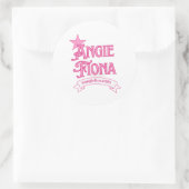Klassieke ronde stickers 3 inch (Tas)