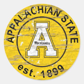 Klassieke ronde stickers – Appalachian State Unive