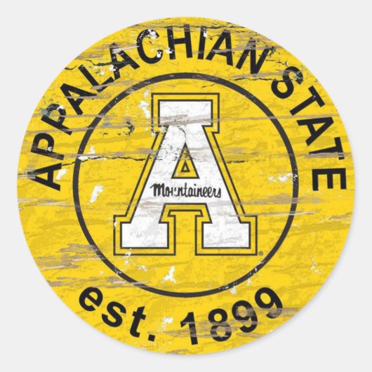 Klassieke ronde stickers – Appalachian State Unive (Voorkant)
