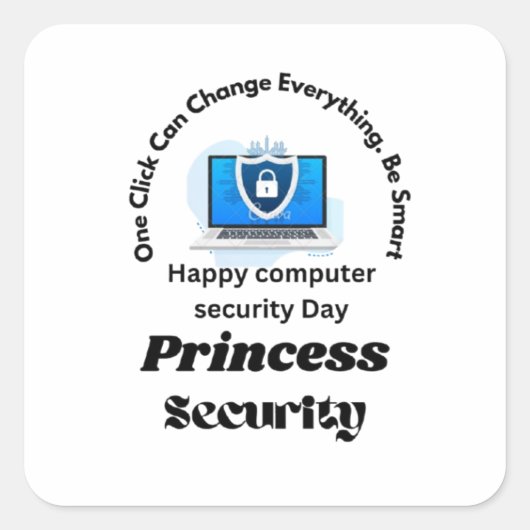 Klassieke Ronde Stickers GIFT COMPUTER SECURITY DA (Voorkant)