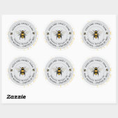 Klassieke ronde stickers | Pure Honey aangepaste s (Vel)