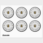 Klassieke Ronde Stickers | Pure Honing Custom Leve (Vel)