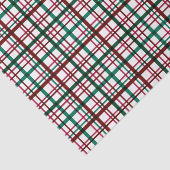 Klassieke rood groen geplakt Kerstmis Tissuepapier (Detail)