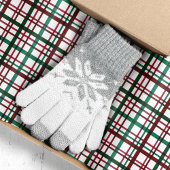 Klassieke rood groen geplakt Kerstmis Tissuepapier