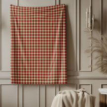 Klassieke Rood Groene Tartan Plakken Kerstdeken