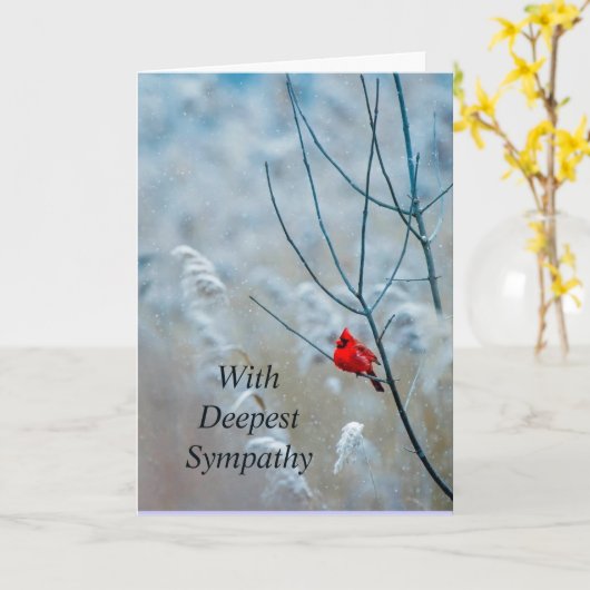 Klassieke Rood Rood Kerst Aanmoediging Kaart (Gele Bloem)