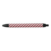 Klassieke rood wit zwart gestreept zwarte inkt pen (Voorkant)