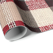 Klassieke Rood & Zwart Tartan Plakken - Rustiek Ge Cadeaupapier (Rol Hoek)