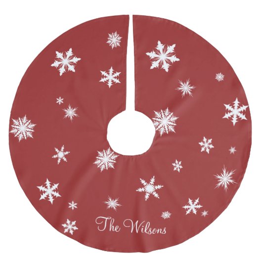 Klassieke roodfamilie - boomrok kerstboom rok (Voorkant)